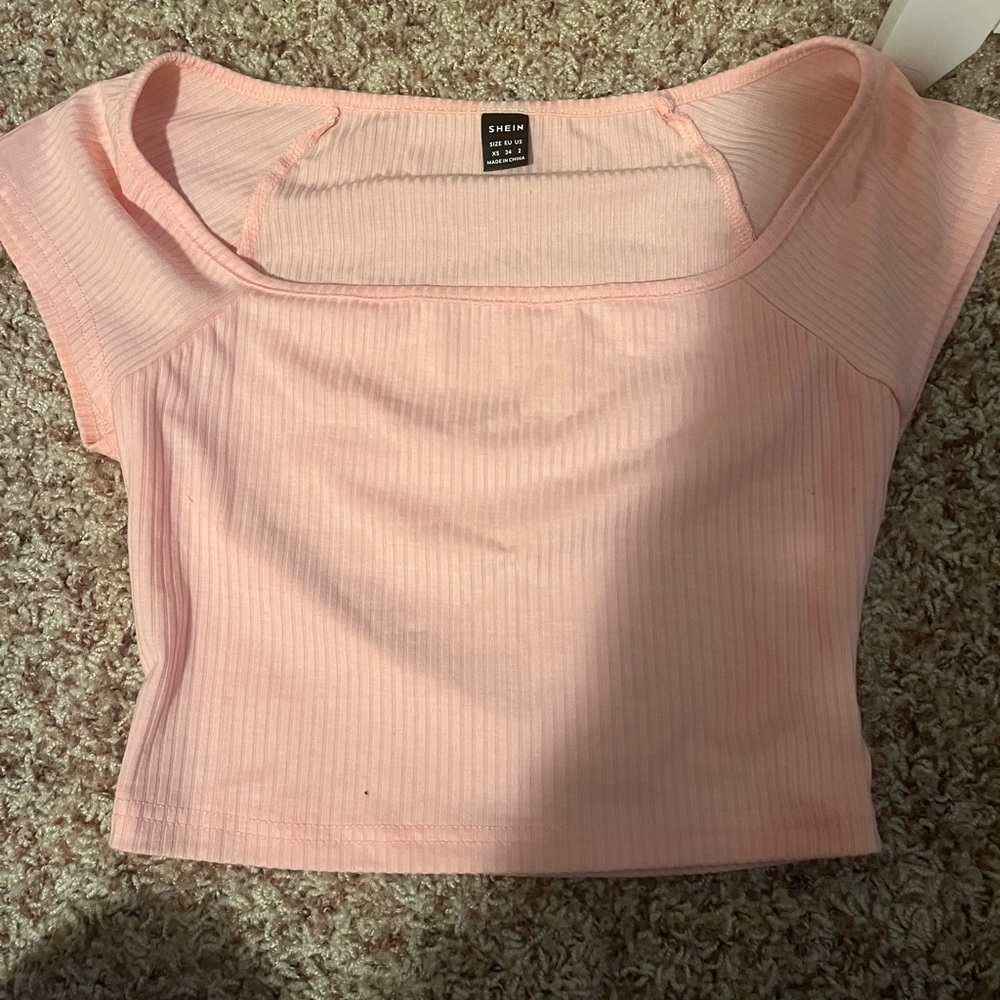 shein pink top, size x
